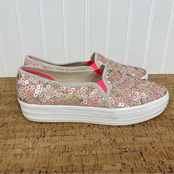 Keds Triple Decker Sequin Slip-On Shoes - Picture 1 of 12